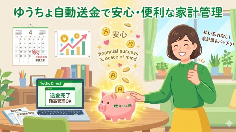 ゆうちょ銀行の自動送金とは?手数料・設定・停止方法と他行比較を徹底解説【完全ガイド】 | 郵便life | 郵便局で日常をもっと便利に